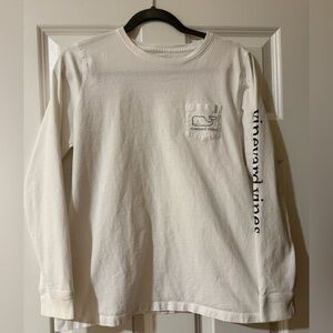 Vineyard Vines Women’s Cream Long Sleeve Tee